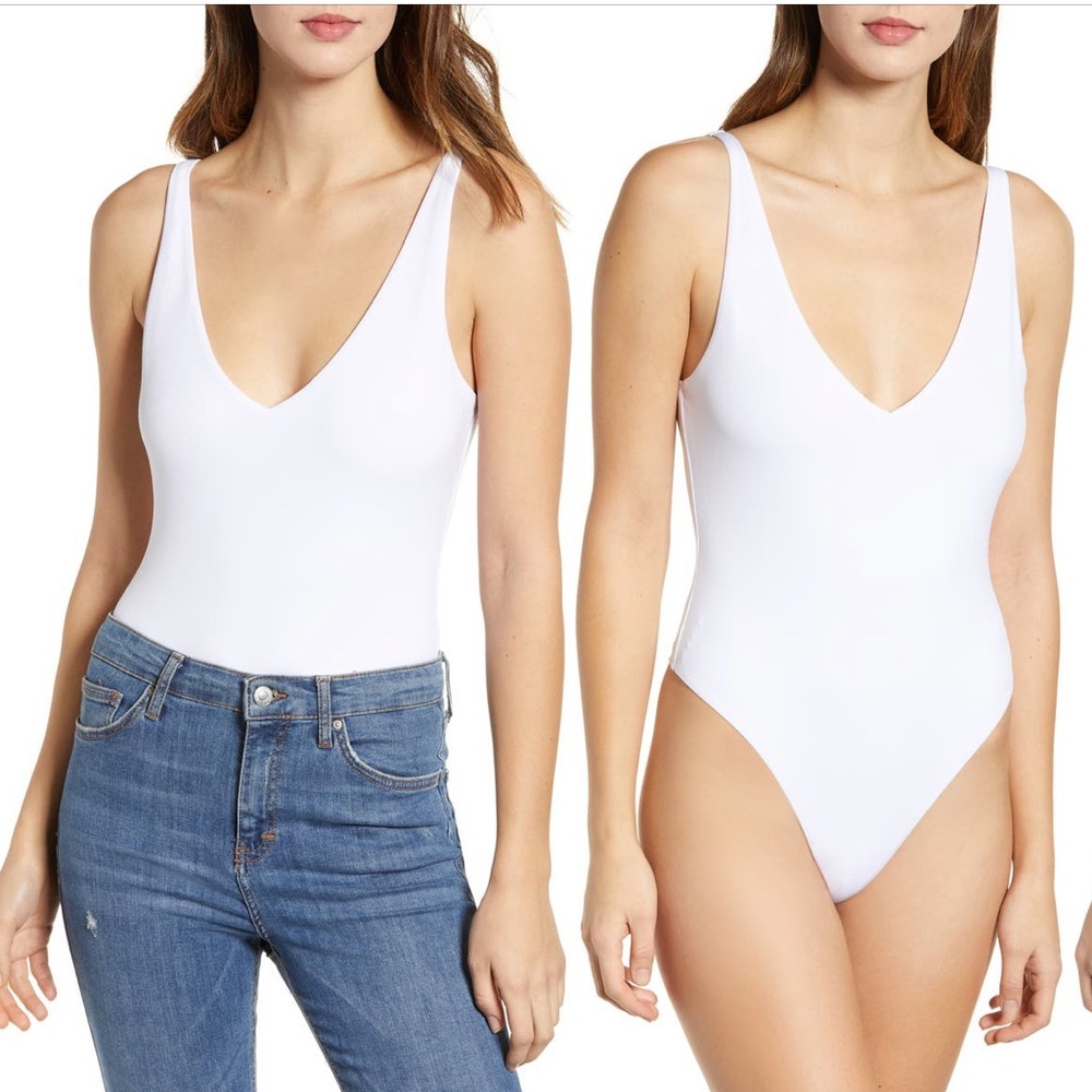 Leith double v bodysuit, small